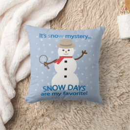 Almofada É o detetive misterioso Snowman.