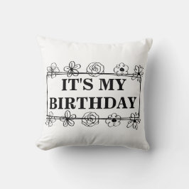 Almofada É o meu aniversário
