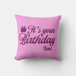 Almofada É o Seu Travesseiro de Aniversário