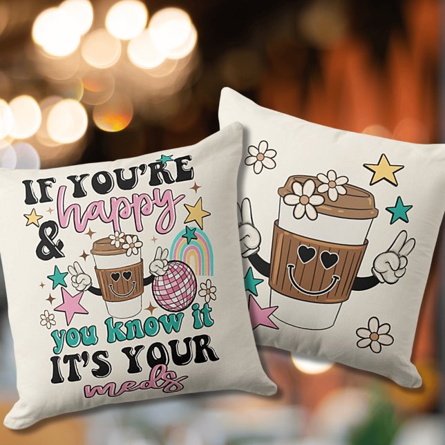 Almofada É o seu Travesseiro decorativo Quadrado de Meds (Criador carregado)