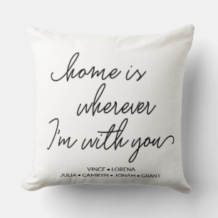 Almofada É personalizado em casa onde quer que eu sou com