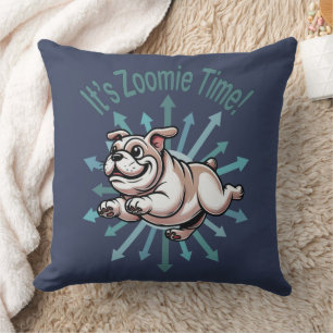 Almofada É Zoomie Time Bulldog