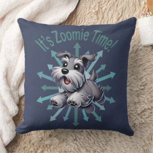Almofada É Zoomie Time Miniature Schnauzer