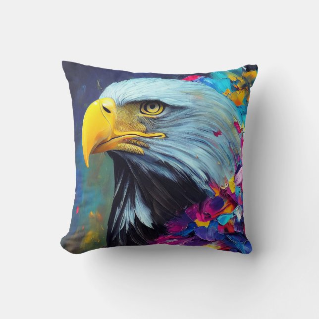 Almofada Eagle Bald Eagle Animal Discovery Nature (Frente)