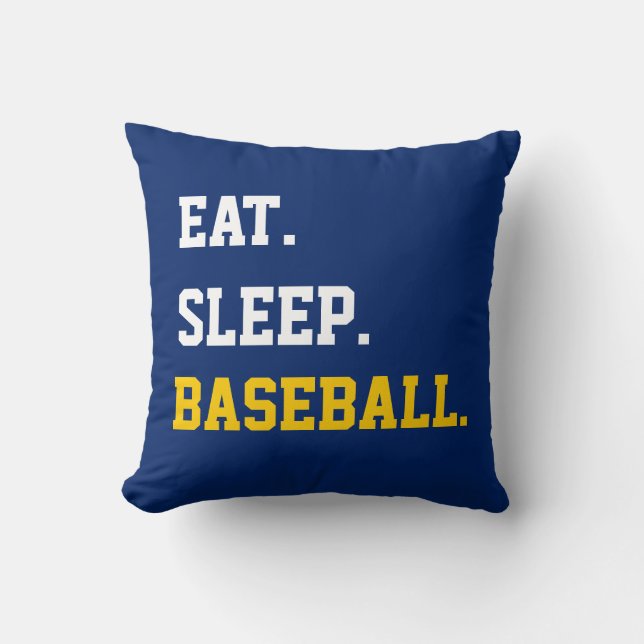 Almofada Eat Sleep Baseball Sleutelhanger Ronde Button 7,6  (Frente)
