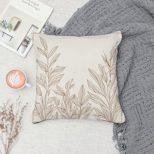 Almofada Eclectic Natural Terracotta Wildflower Boho Russo (Criador carregado)