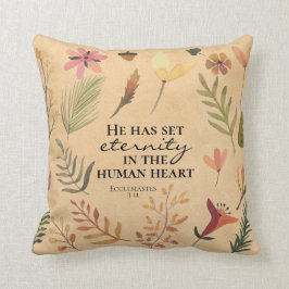 Almofada Eclesiastes 3:11 Ele colocou a eternidade no coraç