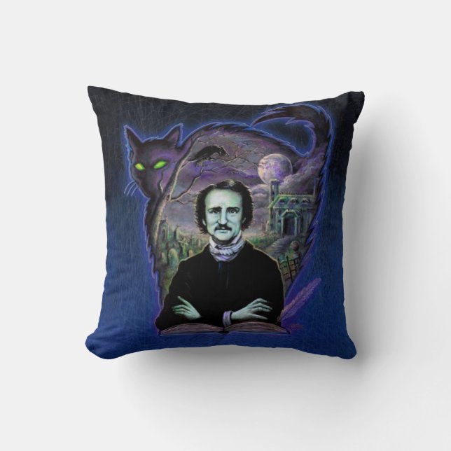 Almofada Edgar Allan Poe Gothic (Frente)
