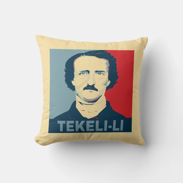 Almofada Edgar Allan Poe TEKELI-LI Estilo de Esperança (Frente)
