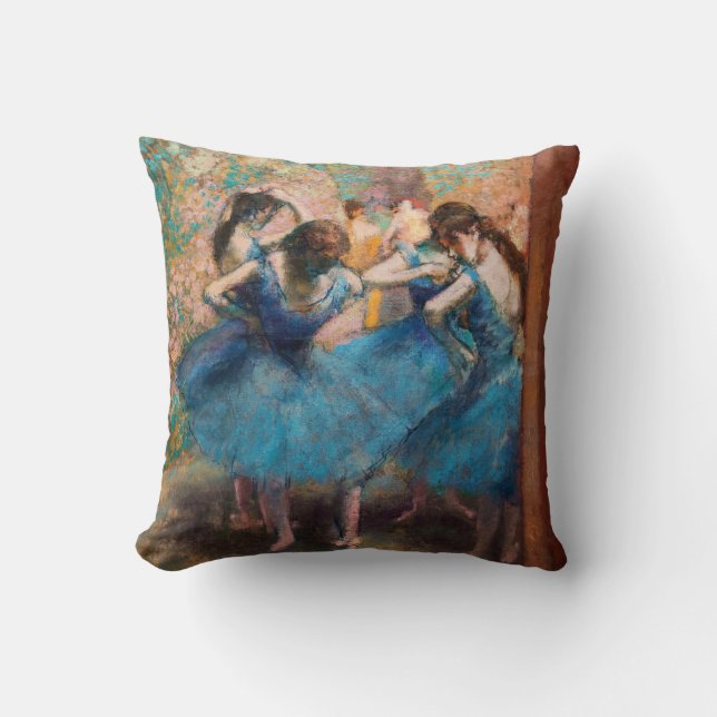 Almofada Edgar Degas - Dançarinas em azul (Frente)