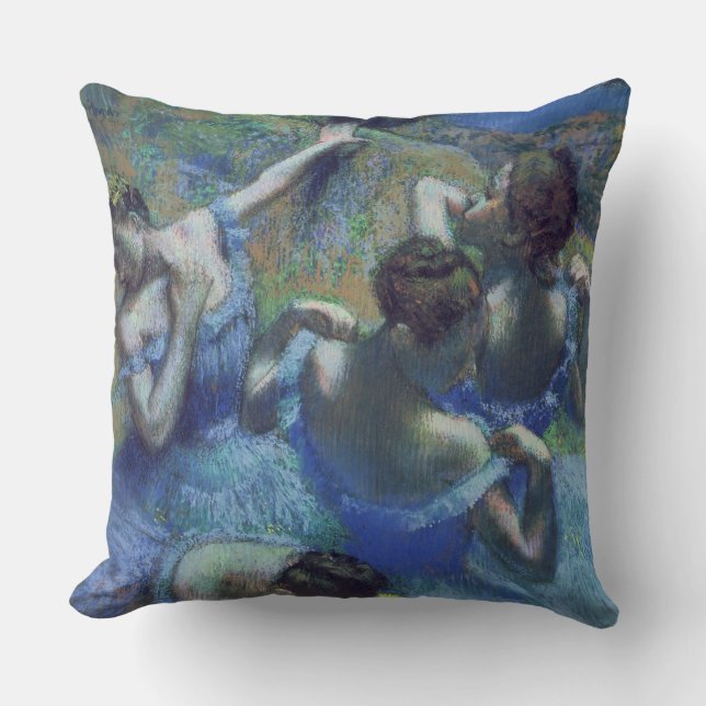 Almofada Edgar Degas| Dançarinos azuis, c.1899 (Frente)