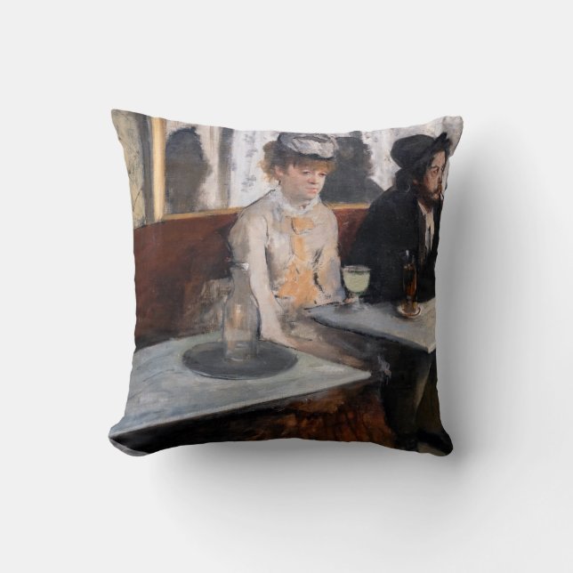 Almofada Edgar Degas - Em um Café / O Absinto (Frente)