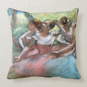 Almofada Edgar Degas quatro bailarinas no palco