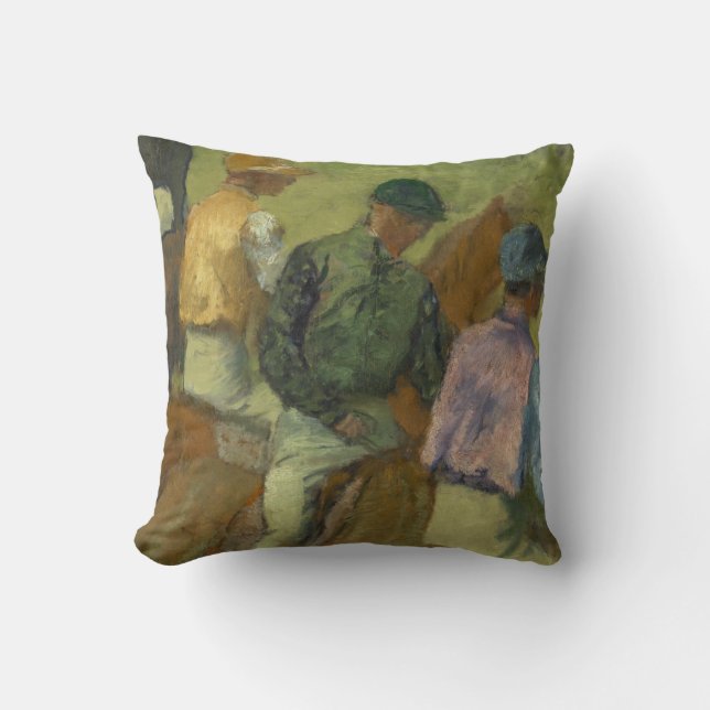 Almofada Edgar Degas | quatro jóqueis (Frente)