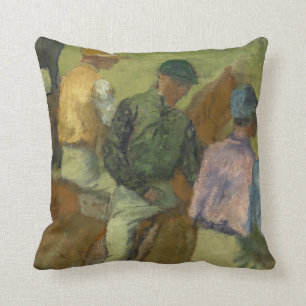 Almofada Edgar Degas quatro jóqueis