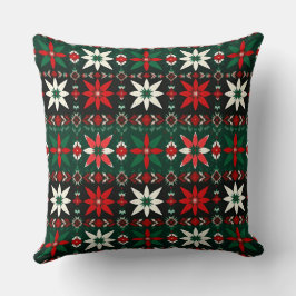 Almofada Edição 3 do Natal Fair Isle Escandinavo