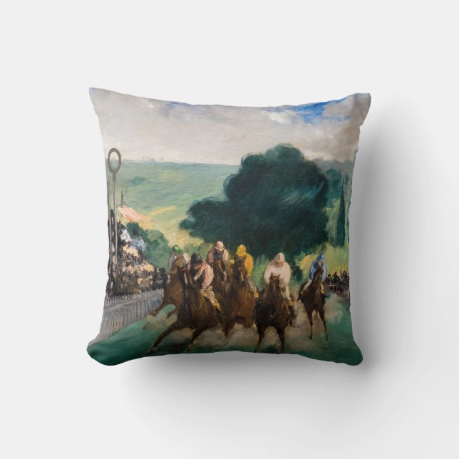 Almofada Edouard Manet - As Corridas em Longchamp (Frente)