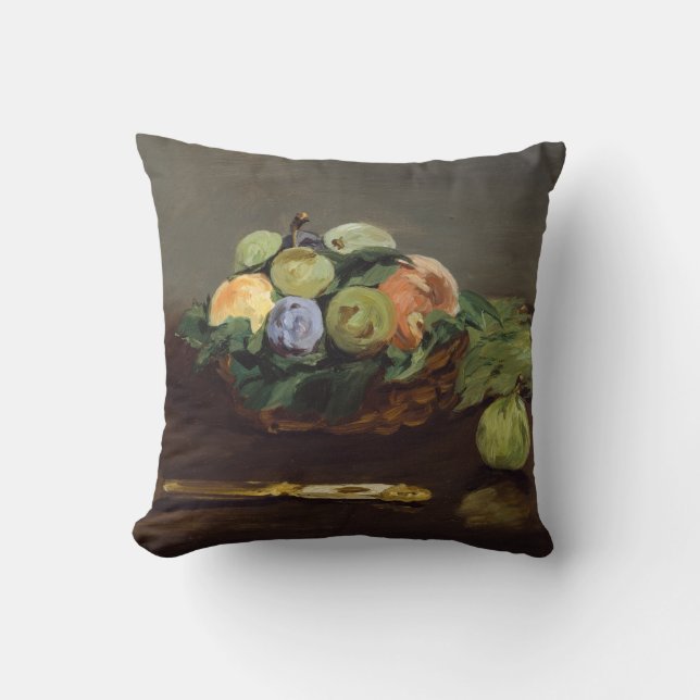 Almofada Edouard Manet - Cesta de Frutas (Frente)