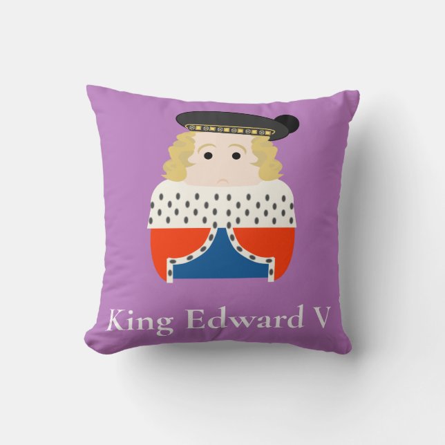 Almofada Eduardo V, rei iorquista da Inglaterra (Frente)