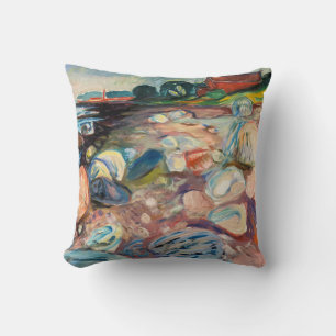 Almofada Edvard Munch - Shore com Casa Vermelha