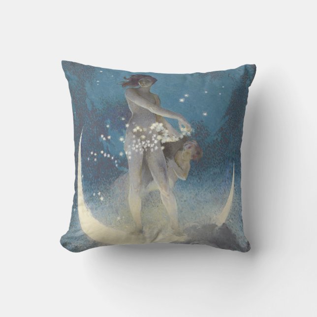 Almofada Edwin Blashfield Stars Disparando Arte Nouveau (Frente)