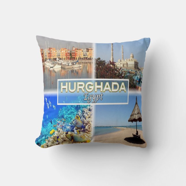 Almofada EG Egito - Hurghada - mar vermelho - (Frente)