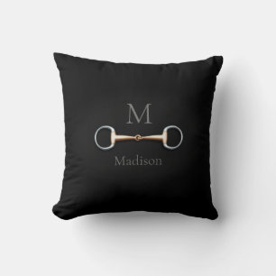 Almofada Eggbutt Snaffle Bit Monogramed Equestrian