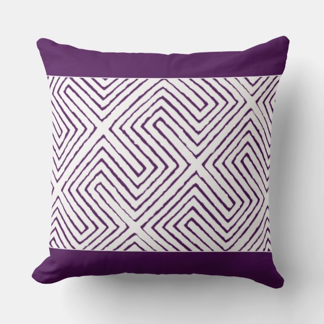 Almofada EggPlant Purple White Lama Clod (Frente)