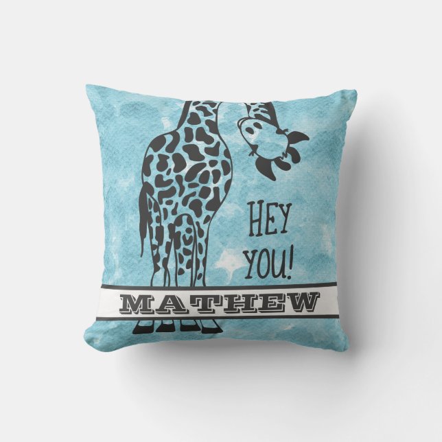 Almofada Ei, Você! Girafa (Frente)