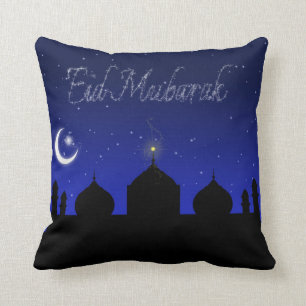 Almofada Eid Mubarak - travesseiro islâmico do cumprimento