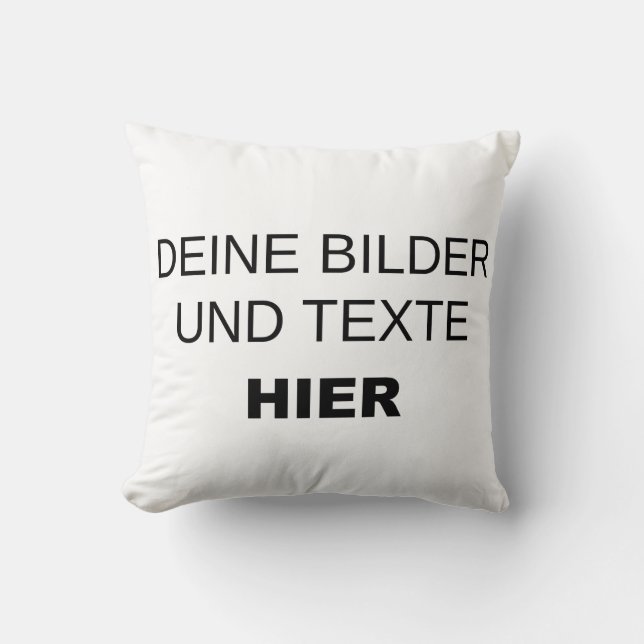 Almofada Eigenes Kissen gestalten (Frente)