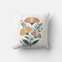 Almofada Ela é forte Psalm Boho Christian Inspirational T