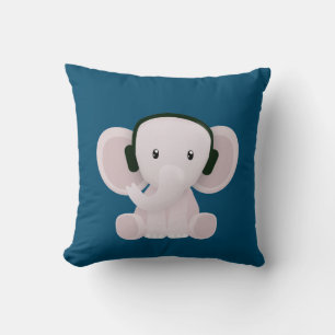 Almofada Elefante adora música