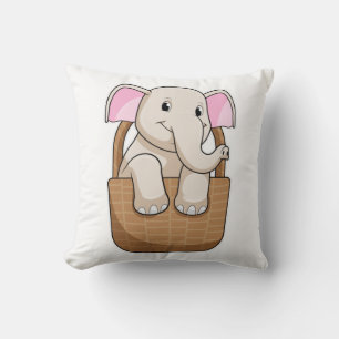 Almofada Elefante com cesta