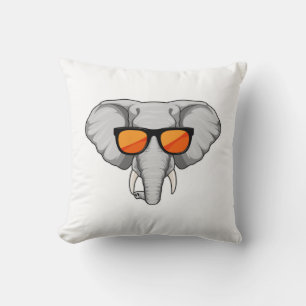 Almofada Elefante com óculos de sol