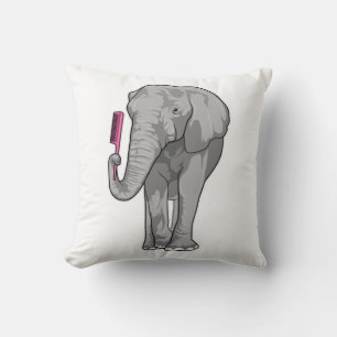 Almofada Elefante como cabeleireiro com Comb