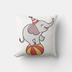 Almofada Elefante de Circo Cento na Bola - Festa de anivers