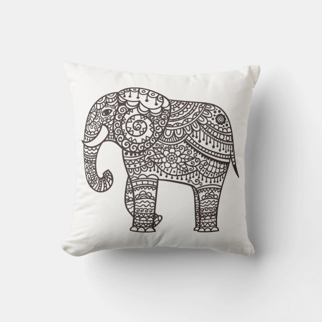 Almofada Elefante decorativo do estilo (Frente)