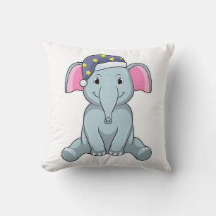Almofada Elefante dormindo com boné noturno