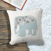 Elefante Elegante Paisley Azul