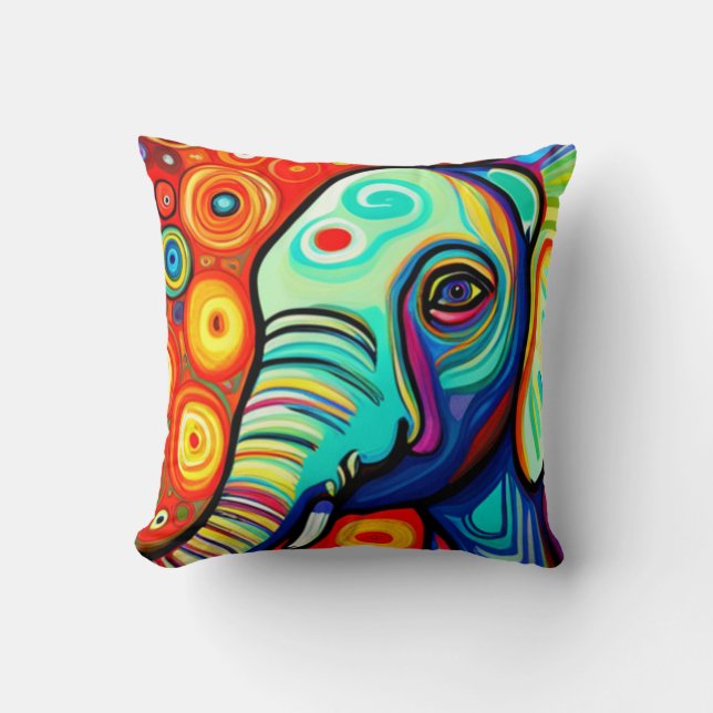 Almofada Elefante excêntrico (Frente)