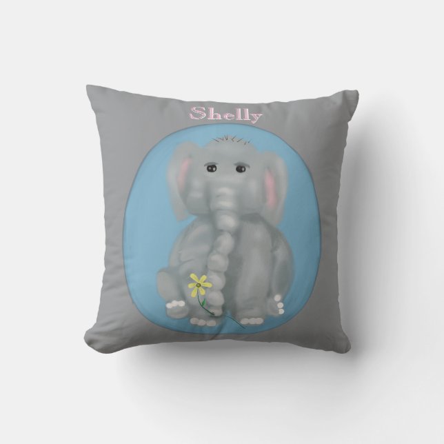 Almofada Elefante Fofo  (Frente)