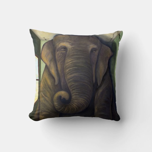 Almofada Elefante na sala (Frente)