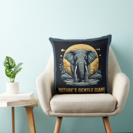 Almofada Elefantes O Gentil Gigante da Natureza