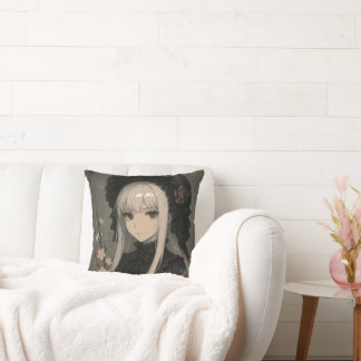Almofada Elegance of the Midnight Blossom Maiden