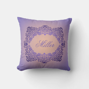 Almofada Elegância de lavanda Personalizada