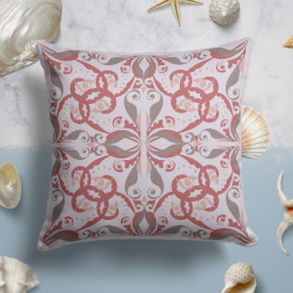 Almofada Elegância do ornamentado no Soft Blush