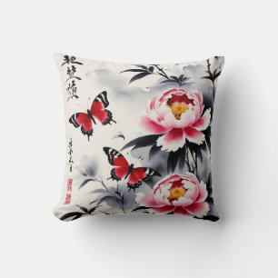 Almofada Elegância em Bloom: Harmonia Floral e Paisagista
