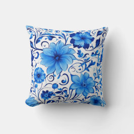 Almofada Elegância florescente: Travesseiro decorativo Flor