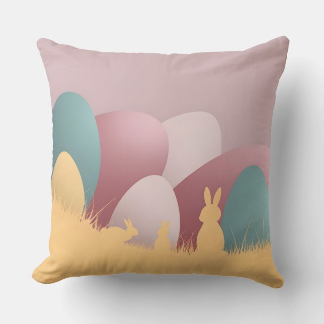 Almofada Elegância Páscoa minimalista (Frente)